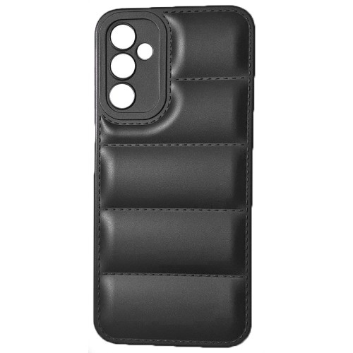 Samsung Galaxy A54 - Puffer Jacket Back Cover Δερματίνης με προστασία για κάμερα -Black
