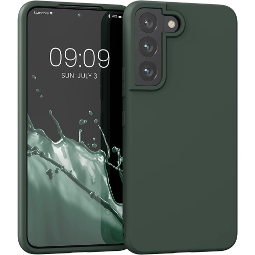 Back Cover Σιλικόνης Σκούρο Πράσινο (Samsung Galaxy S22 Plus)
