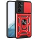 Hybrid Camshield Back Cover Πλαστικό / Σιλικόνης Ανθεκτική Κόκκινο (Galaxy S24 Plus)
