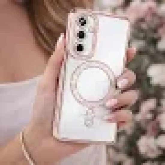 Luxury Magsafe Strass and Glitter Case Samsung Galaxy A17/A26 -Μαύρο