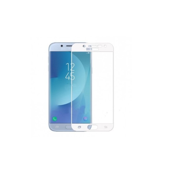 5D Tempered Glass Άσπρο (Galaxy J7 2017)