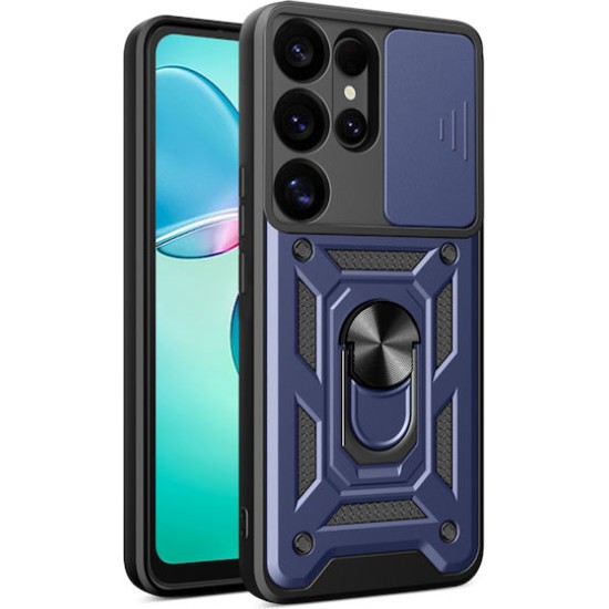 Armor Case Ring Back Cover Συνθετική Ανθεκτική Μπλε (Galaxy S25 Ultra) Armor Case Ring Back Cover Συνθετική Ανθεκτική Μπλε (Galaxy S25 Ultra)