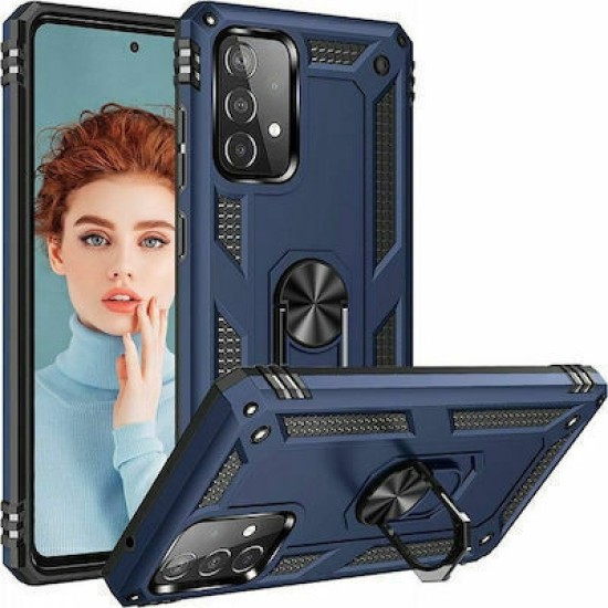 Armor Case Ring Back Cover Συνθετική Ανθεκτική Μπλε (Galaxy S25 Ultra) Armor Case Ring Back Cover Συνθετική Ανθεκτική Μπλε (Galaxy S25 Ultra)
