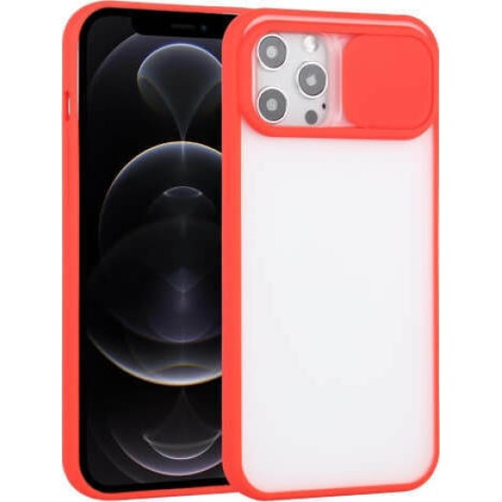 Θήκη Sliding Camera Cover for Iphone 12/12 Pro κόκκινο
