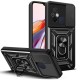 For Xiaomi Redmi 12C 4G / 11A Sliding Camera Cover Design TPU+PC Phone Case(Black) For Xiaomi Redmi 12C 4G / 11A Sliding Camera Cover Design TPU+PC Phone Case(Black)