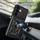 Oem Θήκη Slide Armor Back Cover Για Samsung Galaxy A55 5G Με Προστασία Κάμερας Μαύρο