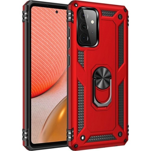 Samsung Galaxy A52 / A52s Hybrid Shockproof Armor Case Metal Rotating Ring Car Mount Holder Red (oem) Samsung Galaxy A52 / A52s Hybrid Shockproof Armor Case Metal Rotating Ring Car Mount Holder Red (oem)
