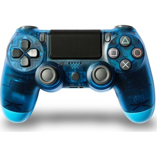 Doubleshock Ασύρματο Gamepad για PS4 Transparent Blue