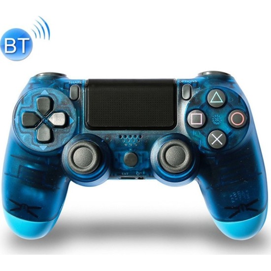 Doubleshock Ασύρματο Gamepad για PS4 Transparent Blue