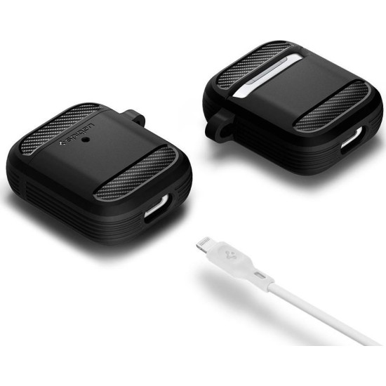 Θήκη Spigen SGP ULTRA RUGGED ARMOR για Apple AirPods 1/ 2 - ΜΑΥΡΟ 