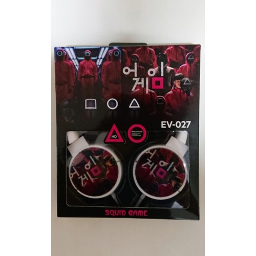 Squid game Headset Bass StereoOve-Ear Headphones with MIC EV027