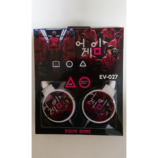 Squid game Headset Bass StereoOve-Ear Headphones with MIC EV027