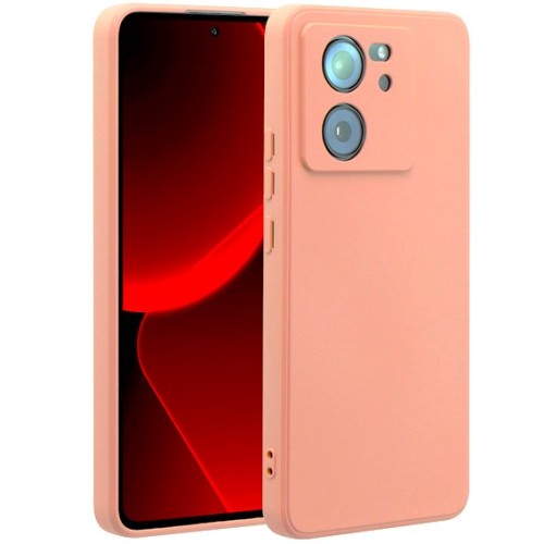  Back Cover Σιλικόνης Soft Touch Ροζ (Xiaomi 13T / 13T Pro)