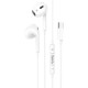 Hoco M101 Max Earbuds Handsfree Ακουστικά με Βύσμα USB-C Λευκό