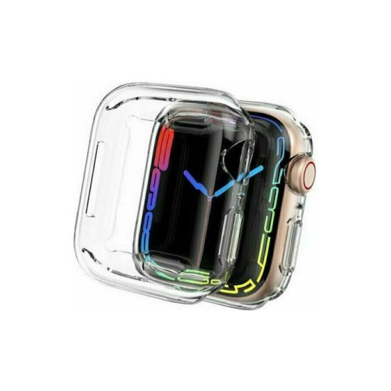  Θήκη για Apple Watch Σιλικόνη (41mm) Διάφανη