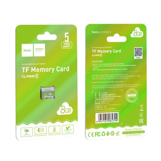 HOCO TF Memory Card Class 10 8GB HOCO TF Memory Card Class 10 8GB