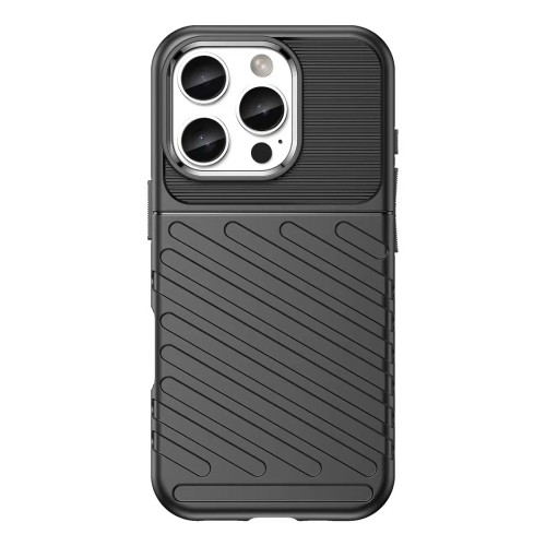 Thunder Θήκη για iPhone 16 Pro Σιλικόνης – Μαύρη Thunder Θήκη για iPhone 16 Pro Σιλικόνης – Μαύρη