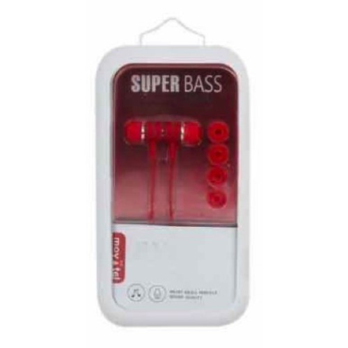 Elmcoei EV167 A In-ear Handsfree με Βύσμα 3.5mm Κόκκινο