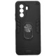 Huawei Nova Y70 / Y70 Plus Hybrid Shockproof Armor Case Stand Metal Ring and Car Mount Holder Black (oem)