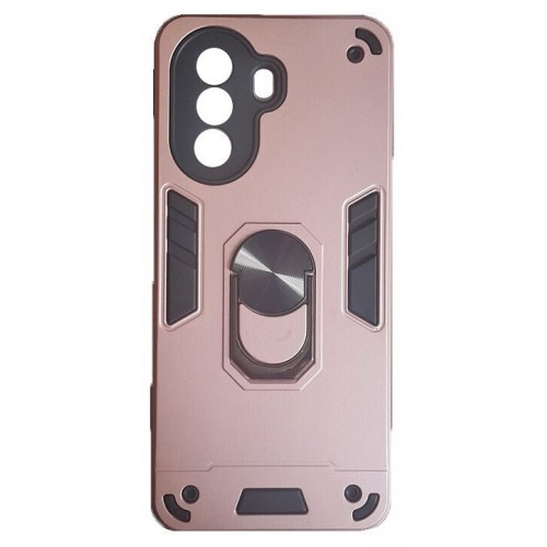 Huawei Nova Y70 / Y70 Plus Hybrid Shockproof Armor Case Stand Metal Ring and Car Mount Holder Rose Gold (oem)