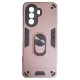 Huawei Nova Y70 / Y70 Plus Hybrid Shockproof Armor Case Stand Metal Ring and Car Mount Holder Rose Gold (oem)