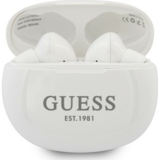 Guess GUTWS1CWH In-ear Bluetooth Handsfree Λευκό