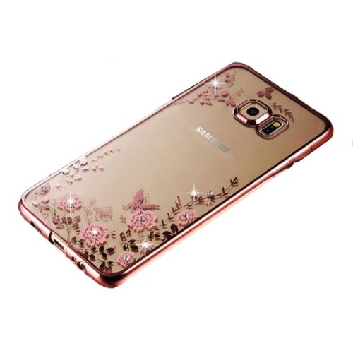  Diamond Garden Back Cover Σιλικόνης Ροζ Χρυσό (Galaxy S7)