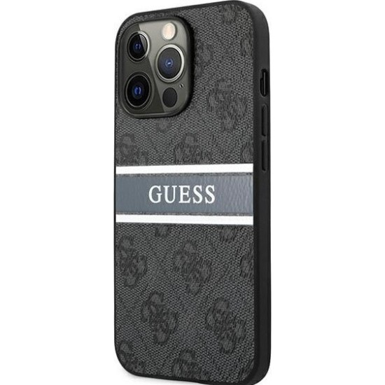 Guess "4G Logo Collection" Printed Stripe Θήκη προστασίας από δερματίνη – iPhone 13 Pro Max (Γκρι) Guess "4G Logo Collection" Printed Stripe Θήκη προστασίας από δερματίνη – iPhone 13 Pro Max (Γκρι)