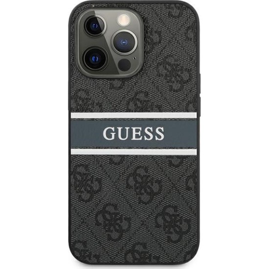 Guess "4G Logo Collection" Printed Stripe Θήκη προστασίας από δερματίνη – iPhone 13 Pro Max (Γκρι) Guess "4G Logo Collection" Printed Stripe Θήκη προστασίας από δερματίνη – iPhone 13 Pro Max (Γκρι)