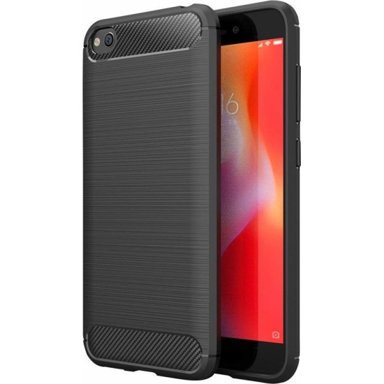 Carbon Brushed Back Cover Σιλικόνης Μαύρο (Xiaomi Redmi GO) Carbon Brushed Back Cover Σιλικόνης Μαύρο (Xiaomi Redmi GO)