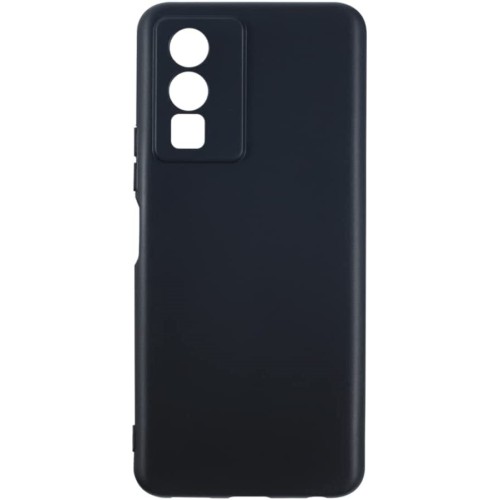 Back Cover  Soft Touch Σιλικόνης Μαύρο (Vivo Y76)