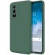 Vivo Y76 / Y76s / Y74s Silky and Soft Touch Finish TPU Silicone Back Cover Case Dark Green (oem)