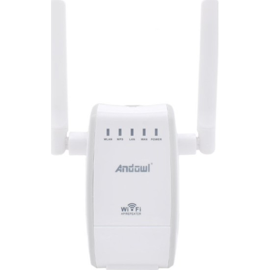 Ασύρματο WiFi Router/Repeater 300Mbps Andowl Q-A225 – Λευκό