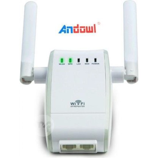 Ασύρματο WiFi Router/Repeater 300Mbps Andowl Q-A225 – Λευκό