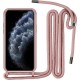 Oem Cord Silicone Θήκη Ροζ Για Xiaomi Poco X3 / Poco X3 NFC / Poco X3 Pro Με Λουρί Ροζ