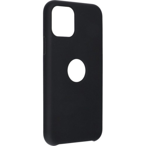 Logo Hole Back Cover Σιλικόνης Μαύρο (iPhone 14 Pro)