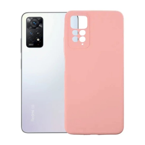 Oem Matt CaseTPU Cover Soft Touch 2mm Για Xiaomi Redmi Note 11 4G / 11s 4G Ροζ