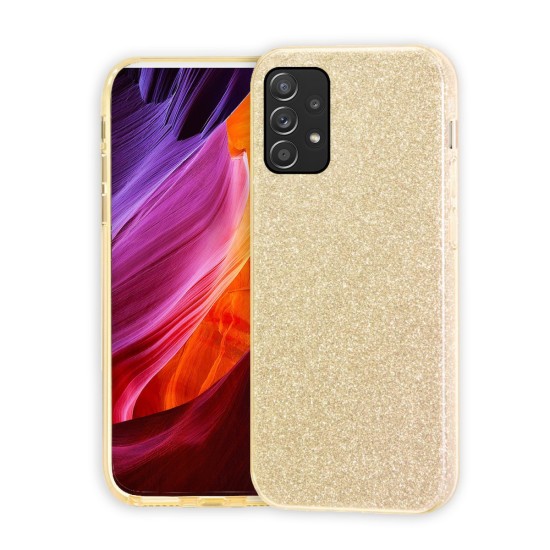 Glitter Shining Back Cover Σιλικόνης Χρυσό (Galaxy A52)