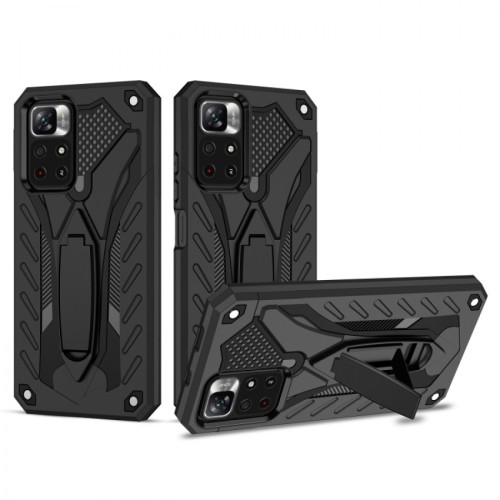 Θήκη Anti Fall for Samsung Galaxy A51 Armor Shockproof TPU με Kickstand - BLACK