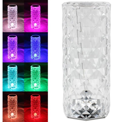 Επιτραπέζιο φωτιστικό Rose Diamond - Φωτιστικό αφής USB Charging Lamp Atmosphere 