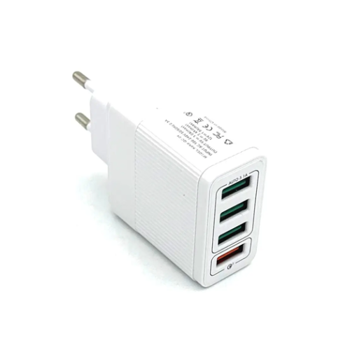 Φορτιστής ρεύματος KeKe-935 6.2A Quick Charge 3.0 4USB λευκό