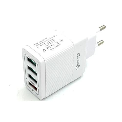 Φορτιστής ρεύματος KeKe-935 6.2A Quick Charge 3.0 4USB λευκό Φορτιστής ρεύματος KeKe-935 6.2A Quick Charge 3.0 4USB λευκό