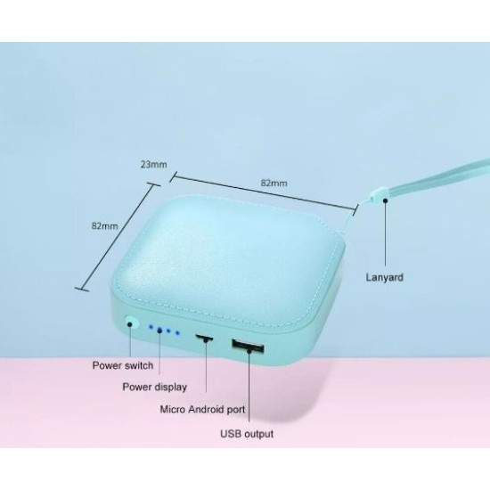 Treqa TR-953 Mini Power Bank 6000Mah Γαλάζιο