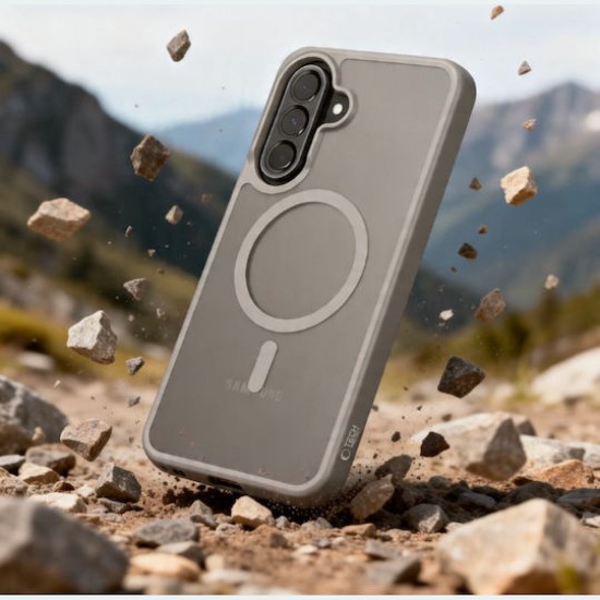 Tech-Protect MagMat MagSafe Back Cover Σιλικόνης / Πλαστικό Matte Grey (Galaxy A57)