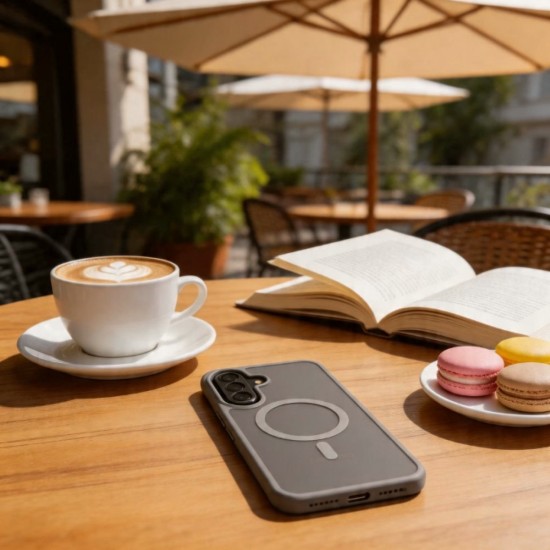 Tech-Protect MagMat MagSafe Back Cover Σιλικόνης / Πλαστικό Matte Grey (Galaxy A57)