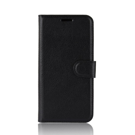  Book Δερματίνης με Λουράκι Μαύρο (Motorola Moto G86)