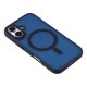 Θήκη iPhone 17 Matte Magnetic Series συμβατό με MagSafe φορτιστή, Πλάτη αντικραδασμική από Premium TPU  Μπλε + ΔΩΡΟ ΤΖΑΜΑΚΙ ΚΑΜΕΡΑΣ