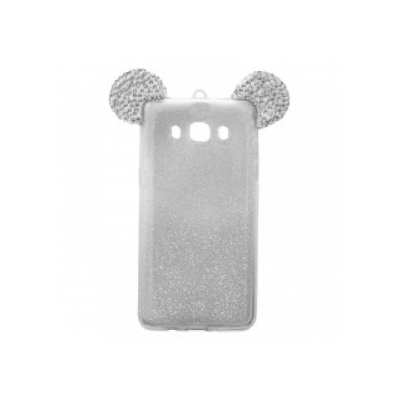 OEM Back Cover Σιλικόνης Glitter Ears As Mickey Άσπρη P9 Lite