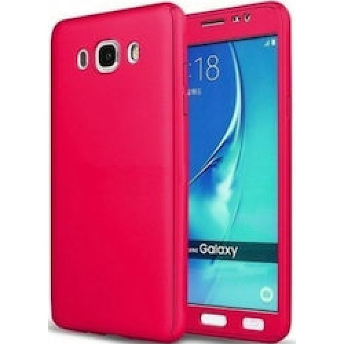 OEM 360 Full Body & Tempered Glass Φούξια (Galaxy J5 2016)