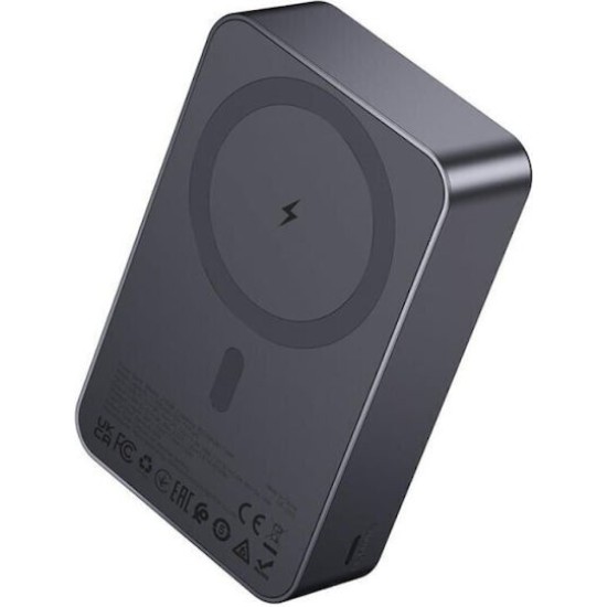 Hoco J160A MagSafe Power Bank 10000mAh 20W με Θύρα USB-C Power Delivery / Quick Charge 3.0 Γκρι